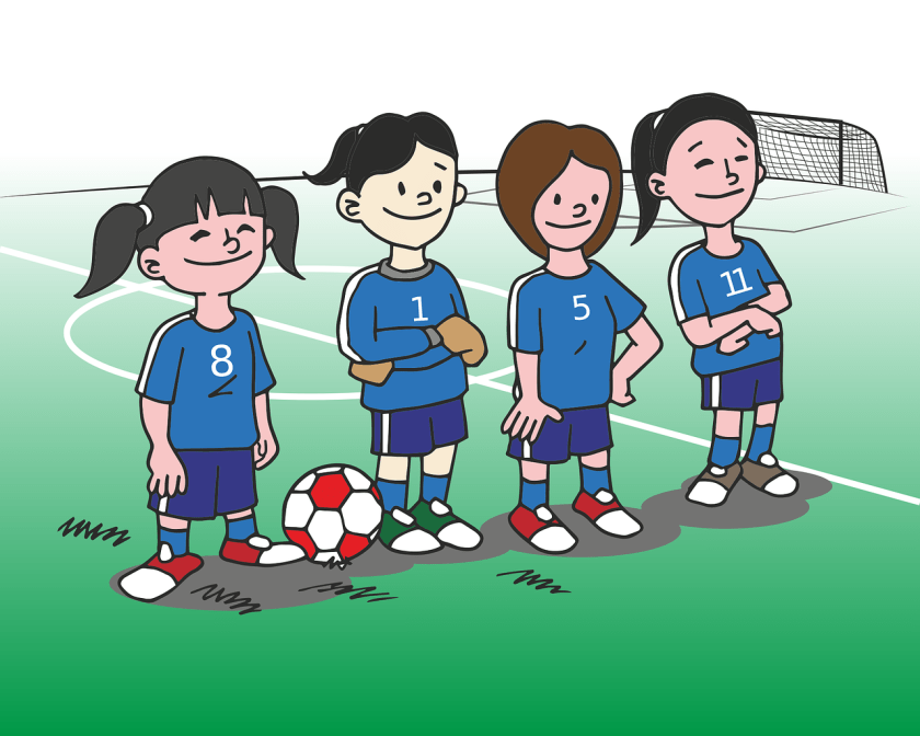 Girls football cartoon 2
